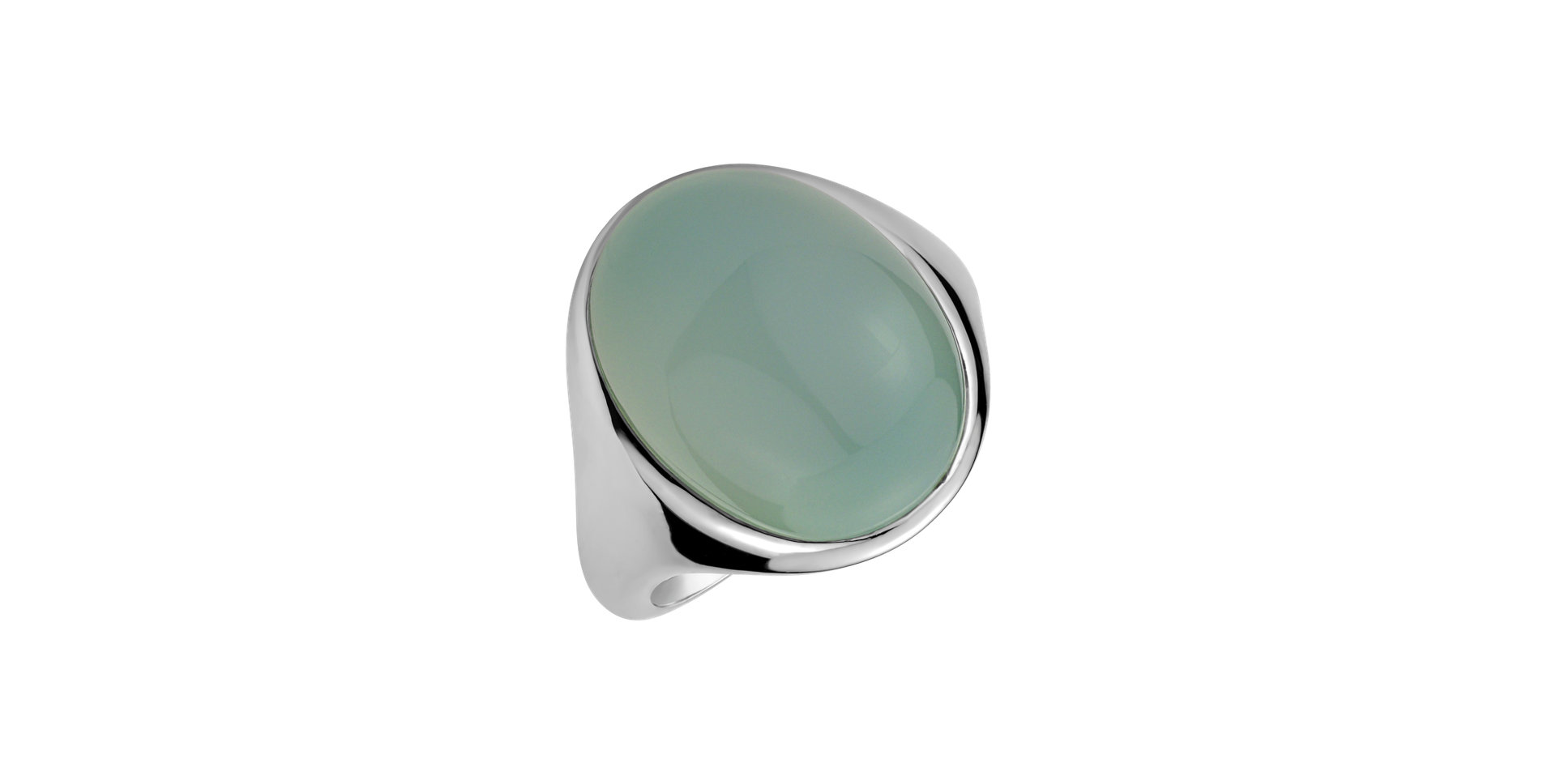 Ring with Chalcedony Bubble Coctail