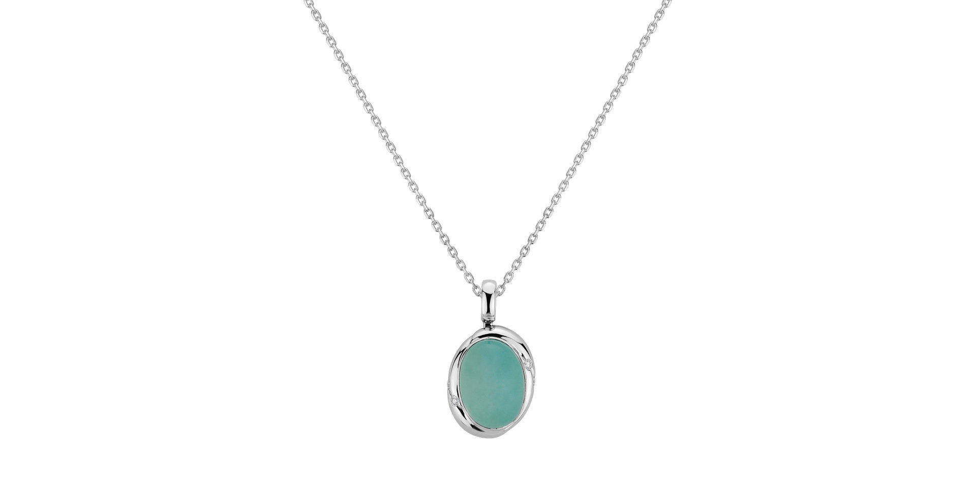 Pendant with Chalcedony Gem Spirit