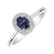 Diamond ring with Sapphire Princess5
