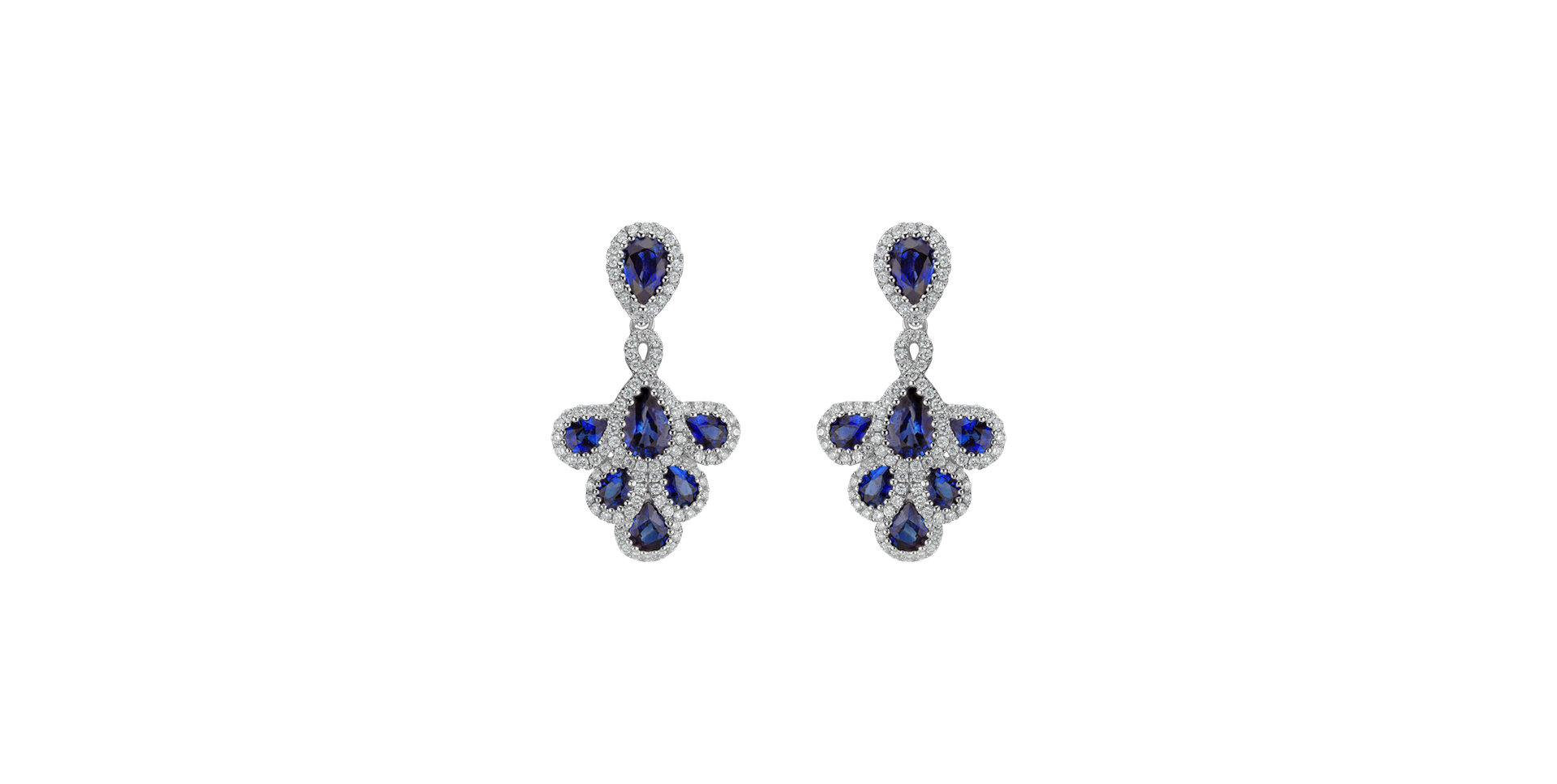 Diamond earrings and Sapphire Aristocrat Grace
