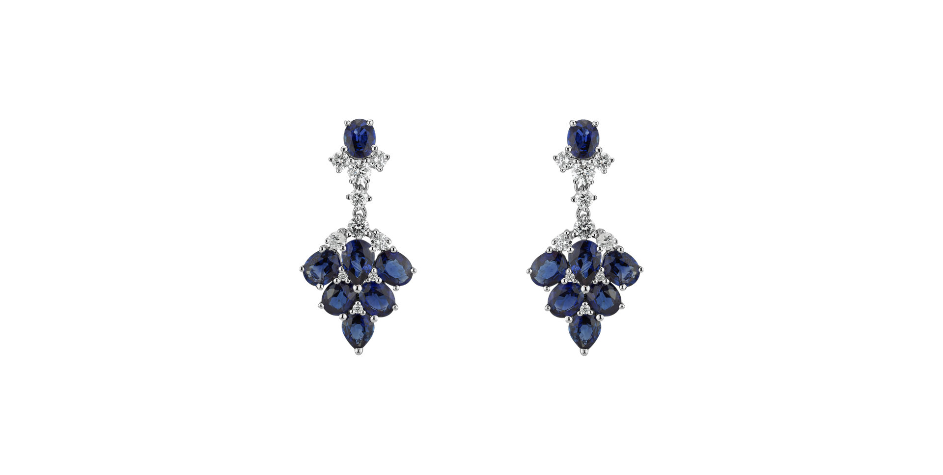 Diamond earrings and Sapphire Aristocrat Lure