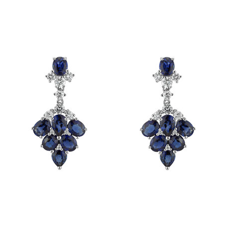 Diamond earrings and Sapphire Aristocrat Lure