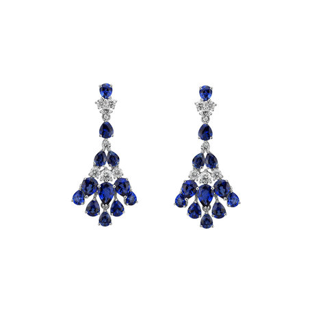 Diamond earrings and Sapphire Aristocrat Temptation