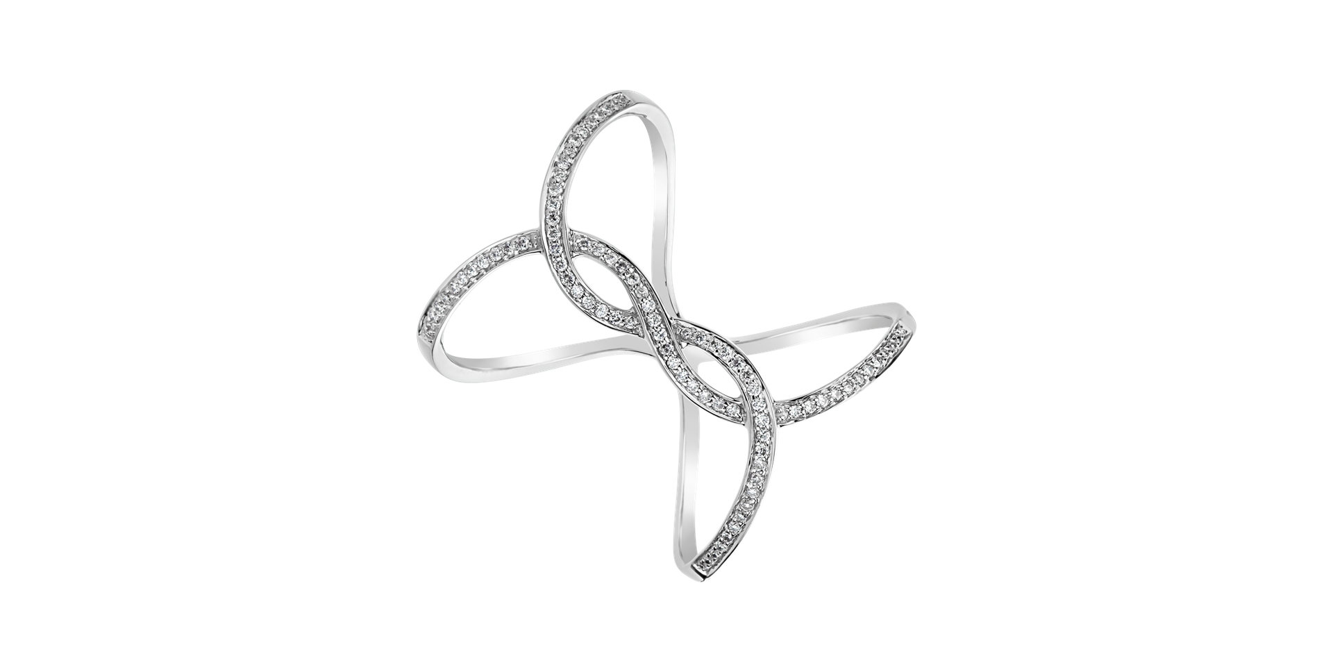 Diamond ring Double Infinity