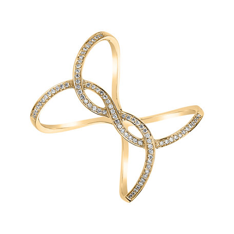 Diamond ring Double Infinity