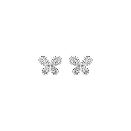 Diamond earrings Butterfly