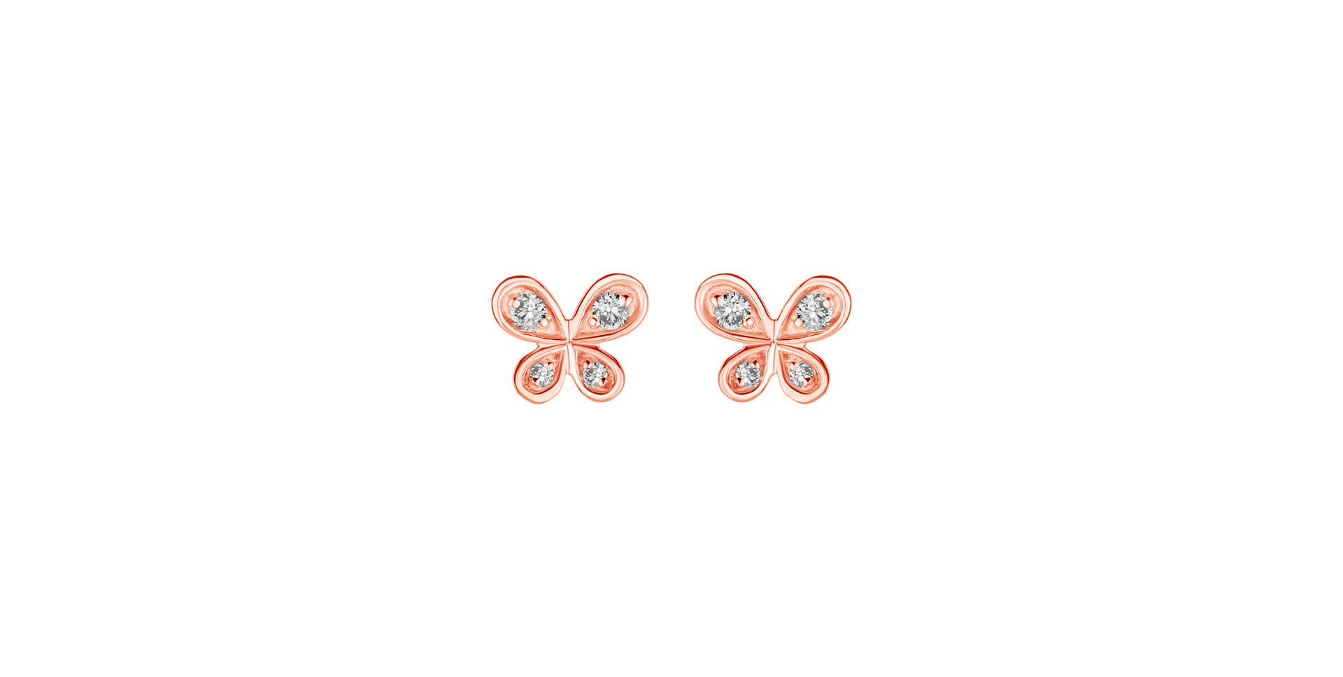 Diamond earrings Butterfly
