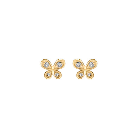 Diamond earrings Butterfly