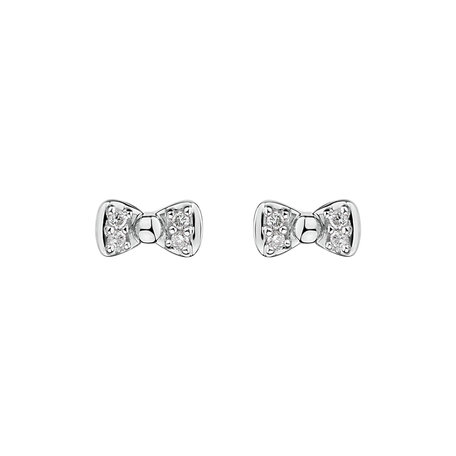 Diamond earrings Endless Bow