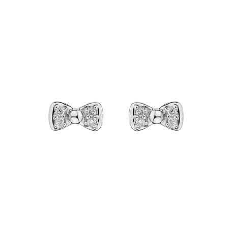 Diamond earrings Endless Bow