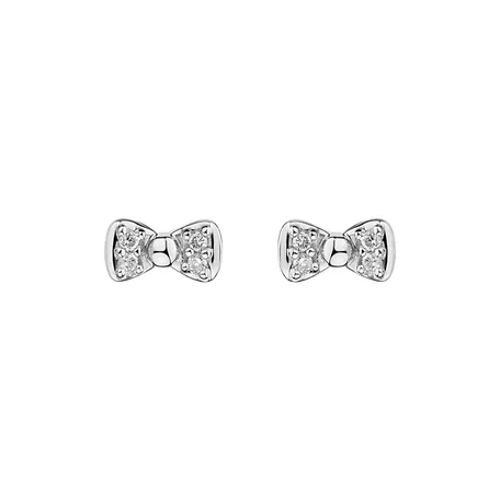 Diamond earrings Endless Bow