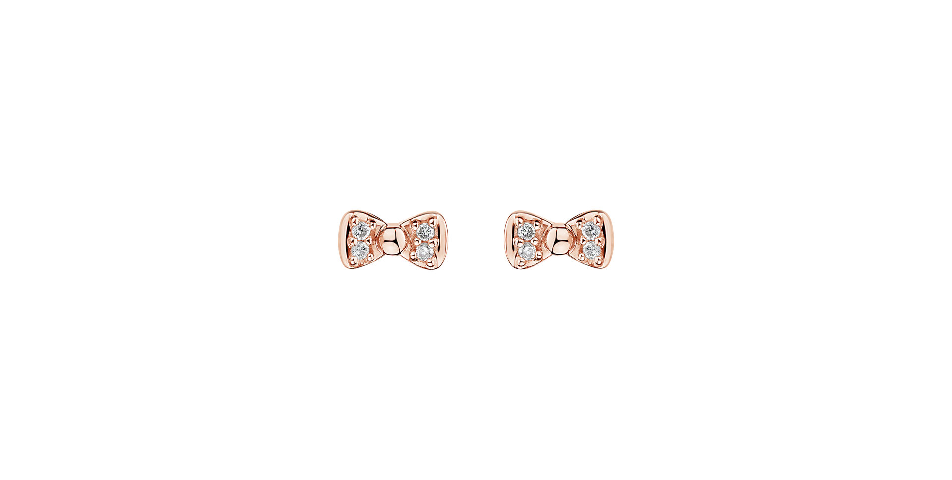 Diamond earrings Endless Bow