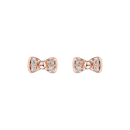 Diamond earrings Endless Bow