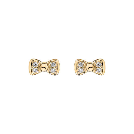 Diamond earrings Endless Bow