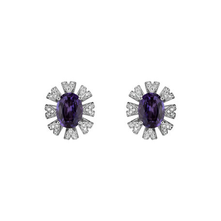 Diamond earrings with Sapphire Layla