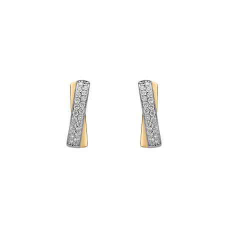 Diamond earrings Sparkling Mosaic