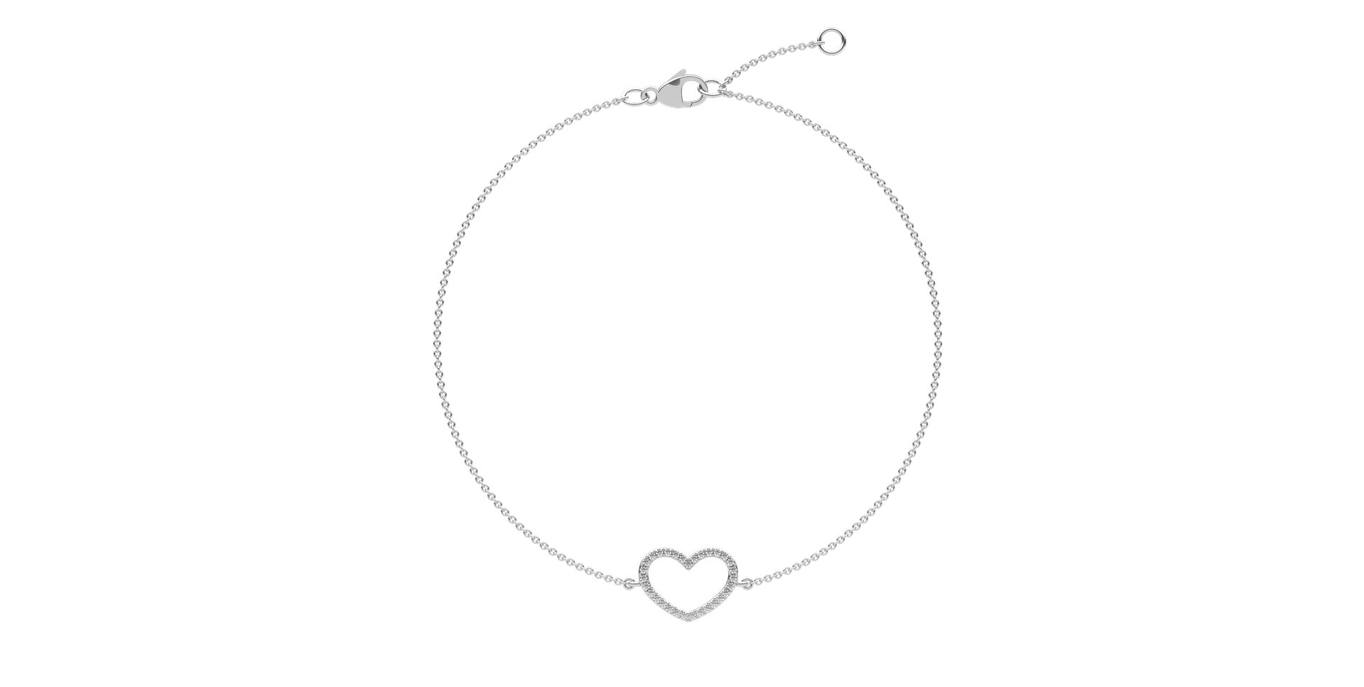 Diamond bracelet Heart
