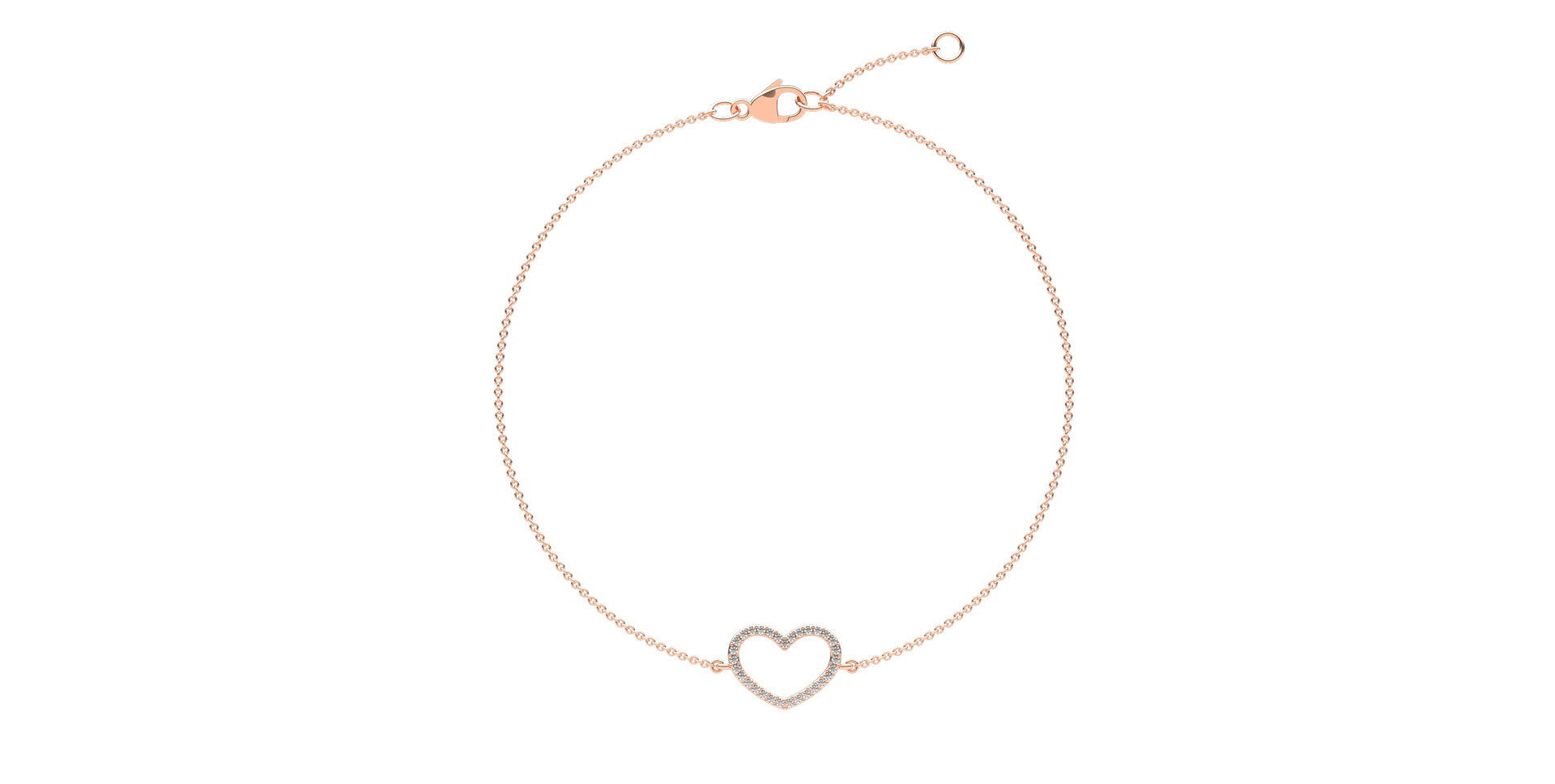 Diamond bracelet Heart