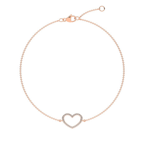 Diamond bracelet Heart