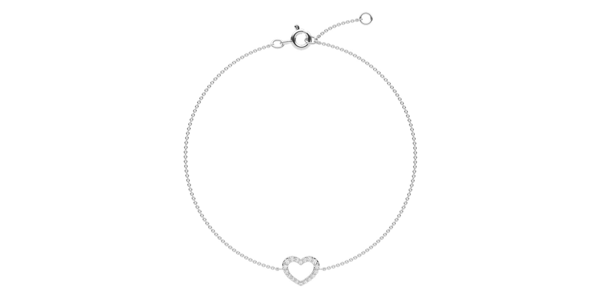 Diamond bracelet Heart