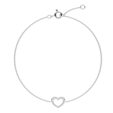 Diamond bracelet Heart