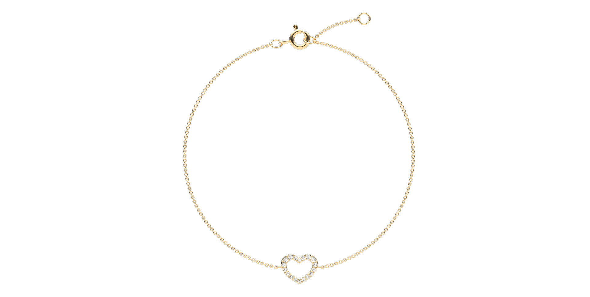 Diamond bracelet Heart