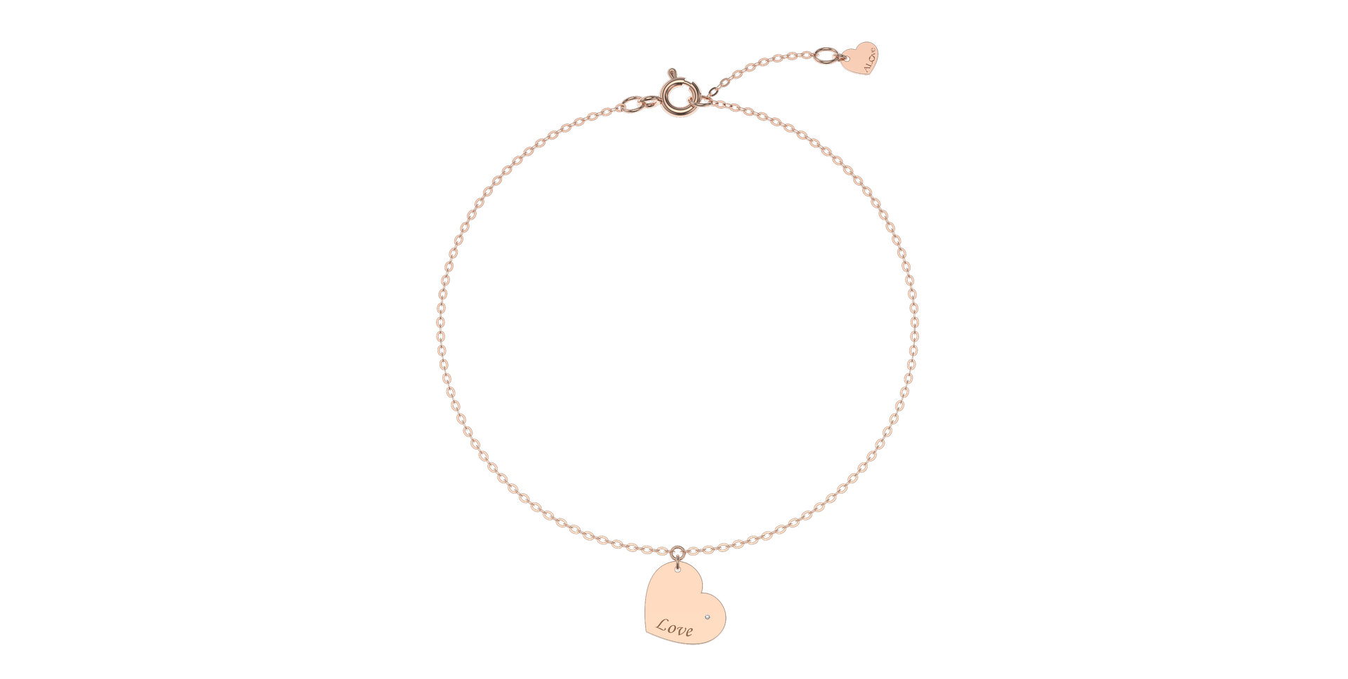 Diamond bracelet Amour Heart