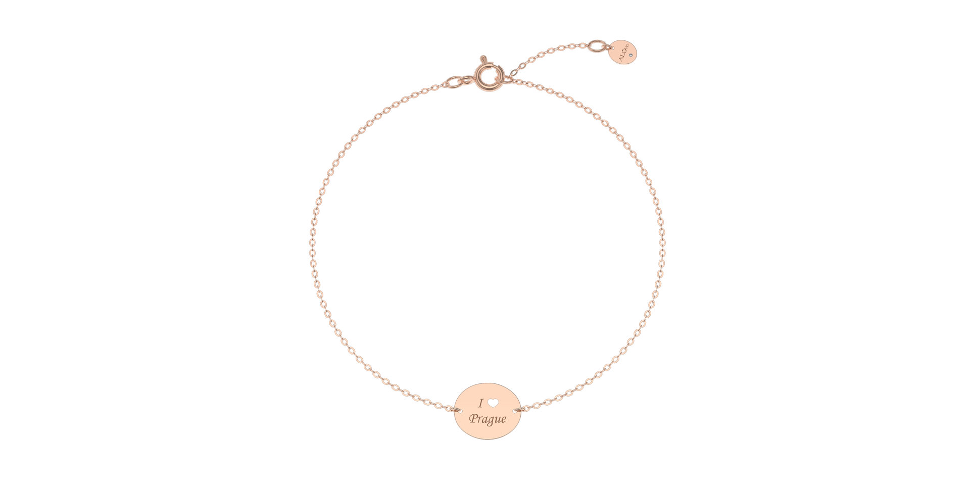 Diamond bracelet I Love Prague