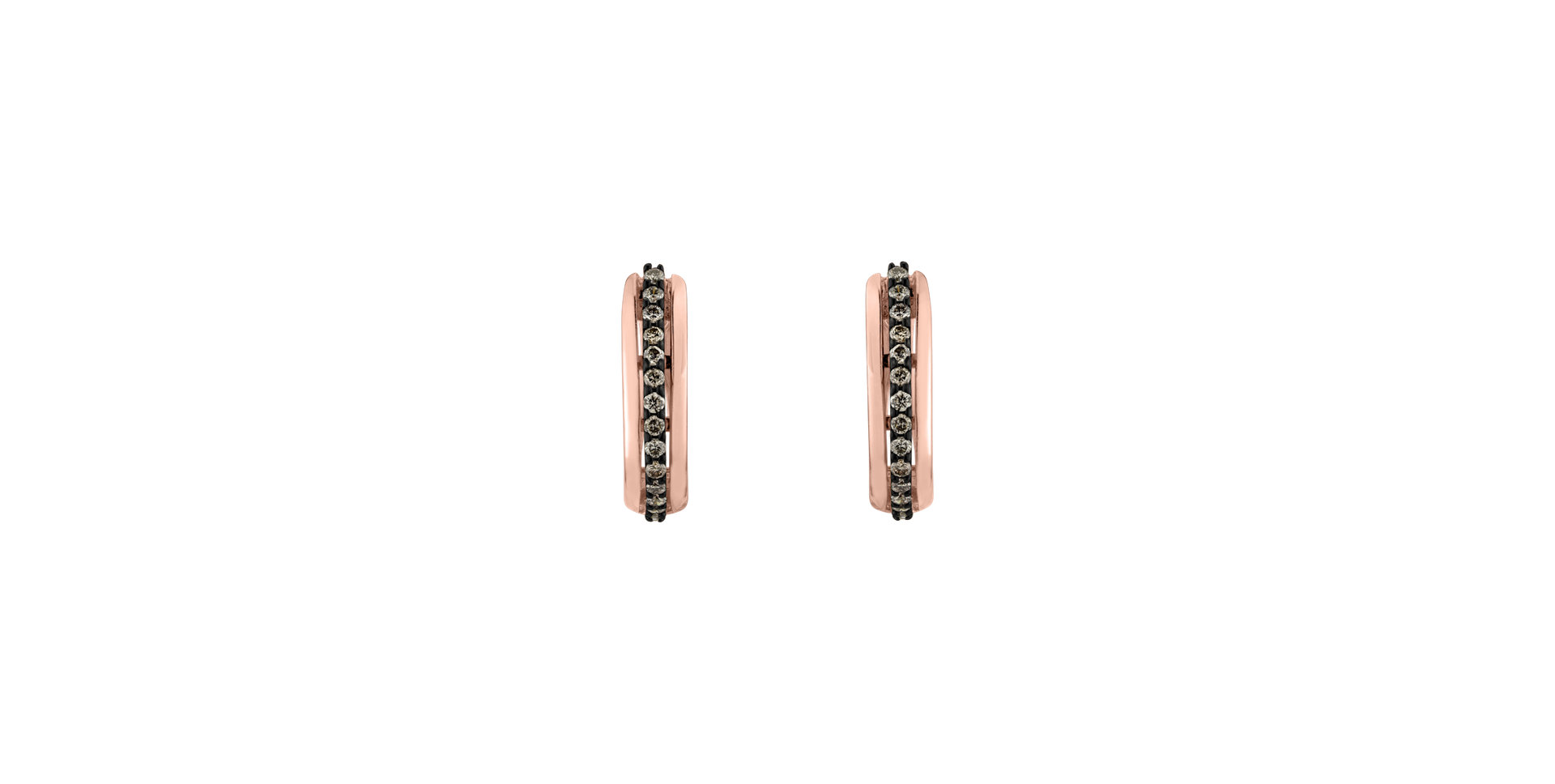 Earrings with brown diamonds Pure Soul