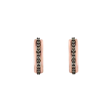 Earrings with brown diamonds Pure Soul