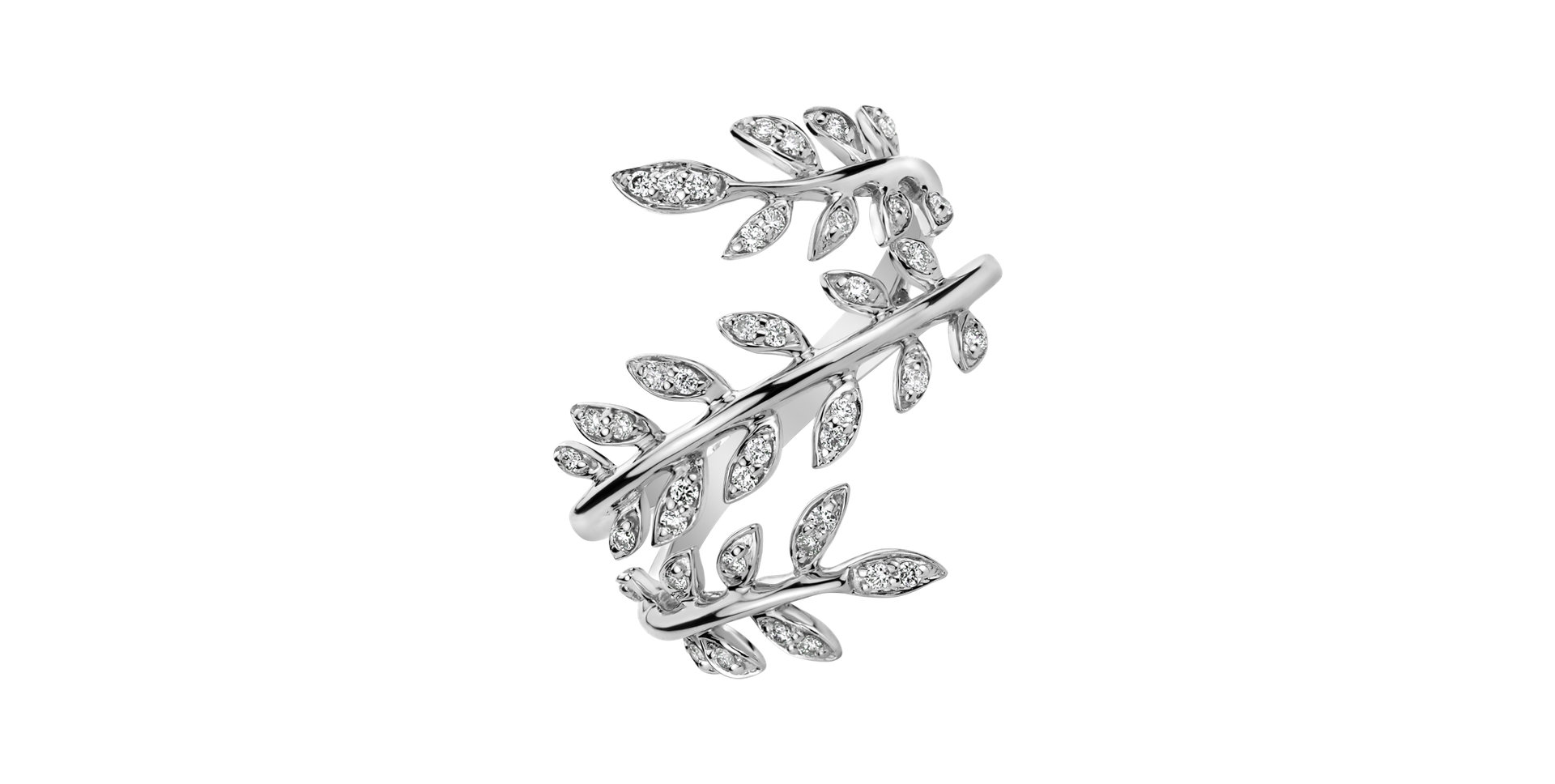 Diamond ring Luxury Leaves