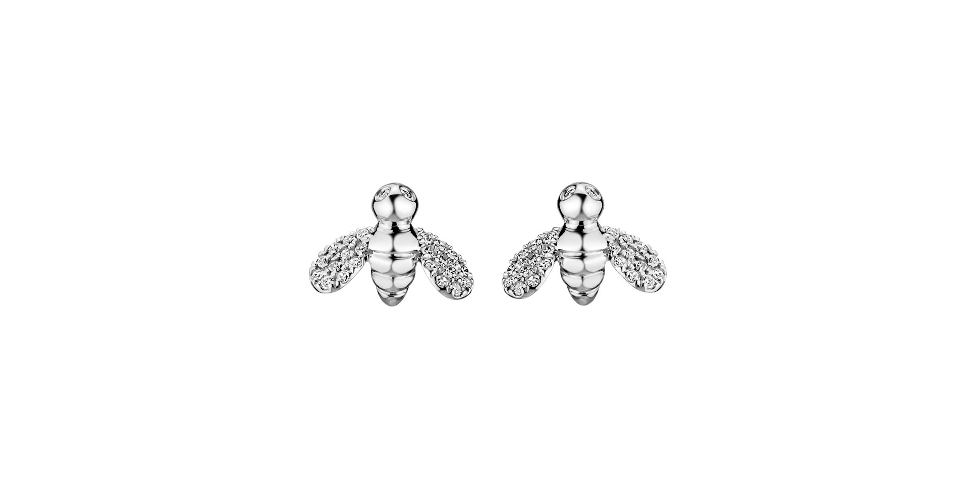 Diamond earrings Shiny Bee
