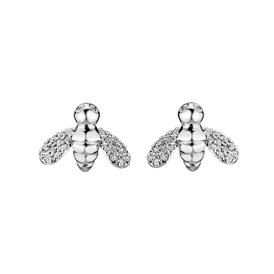 Diamond earrings Shiny Bee