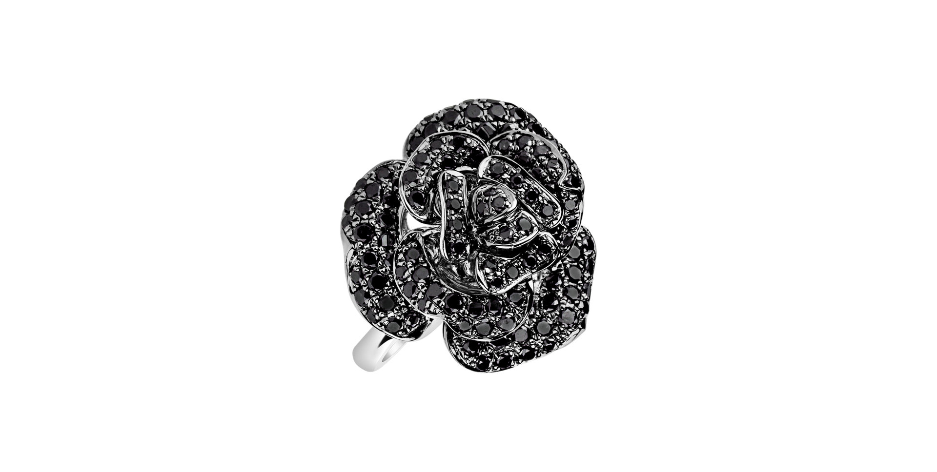 Ring with black diamonds Secret Witchery
