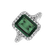 Diamond ring with Emerald Fantasy Gem3