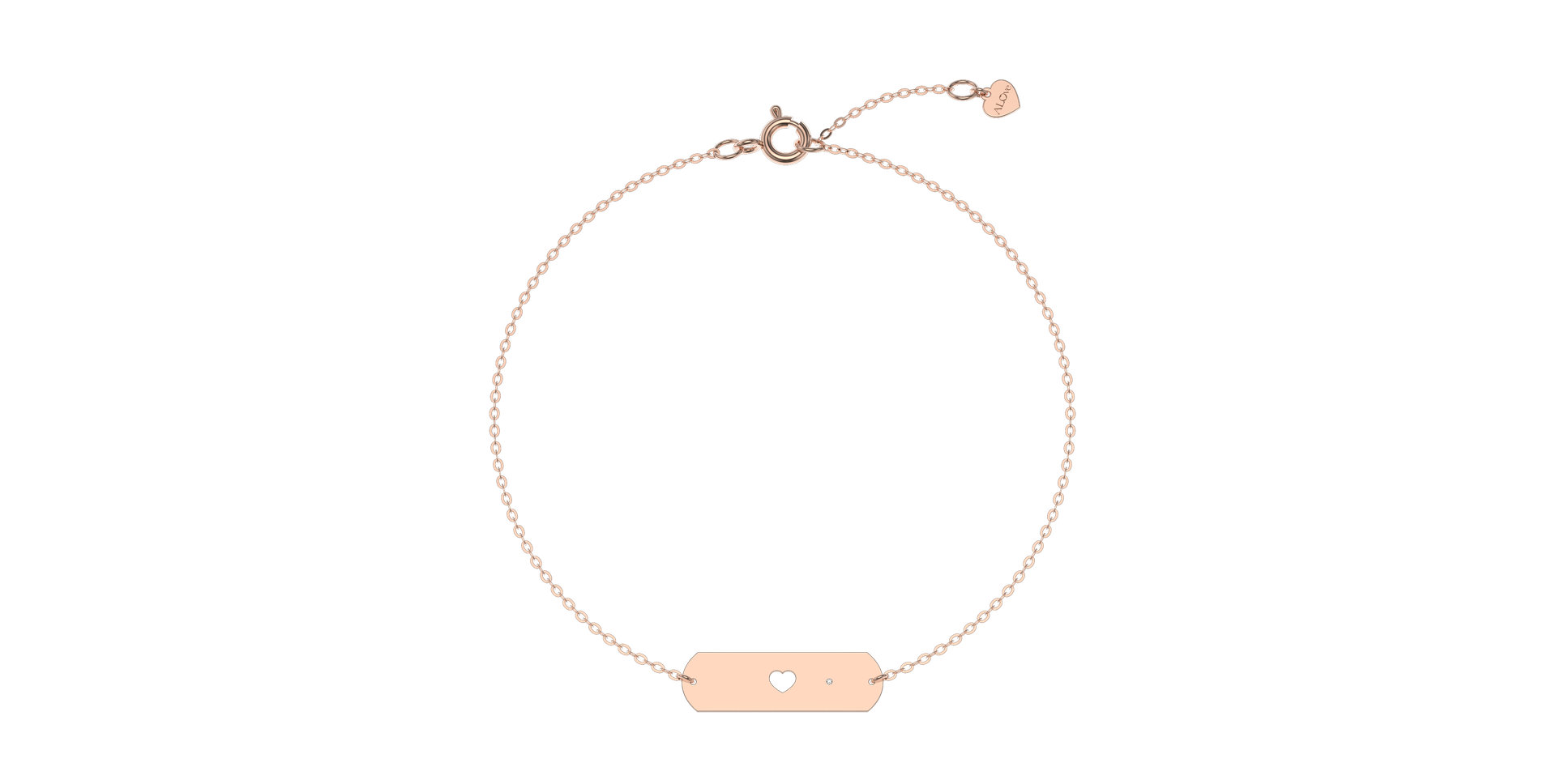 Diamond bracelet Charming Heart