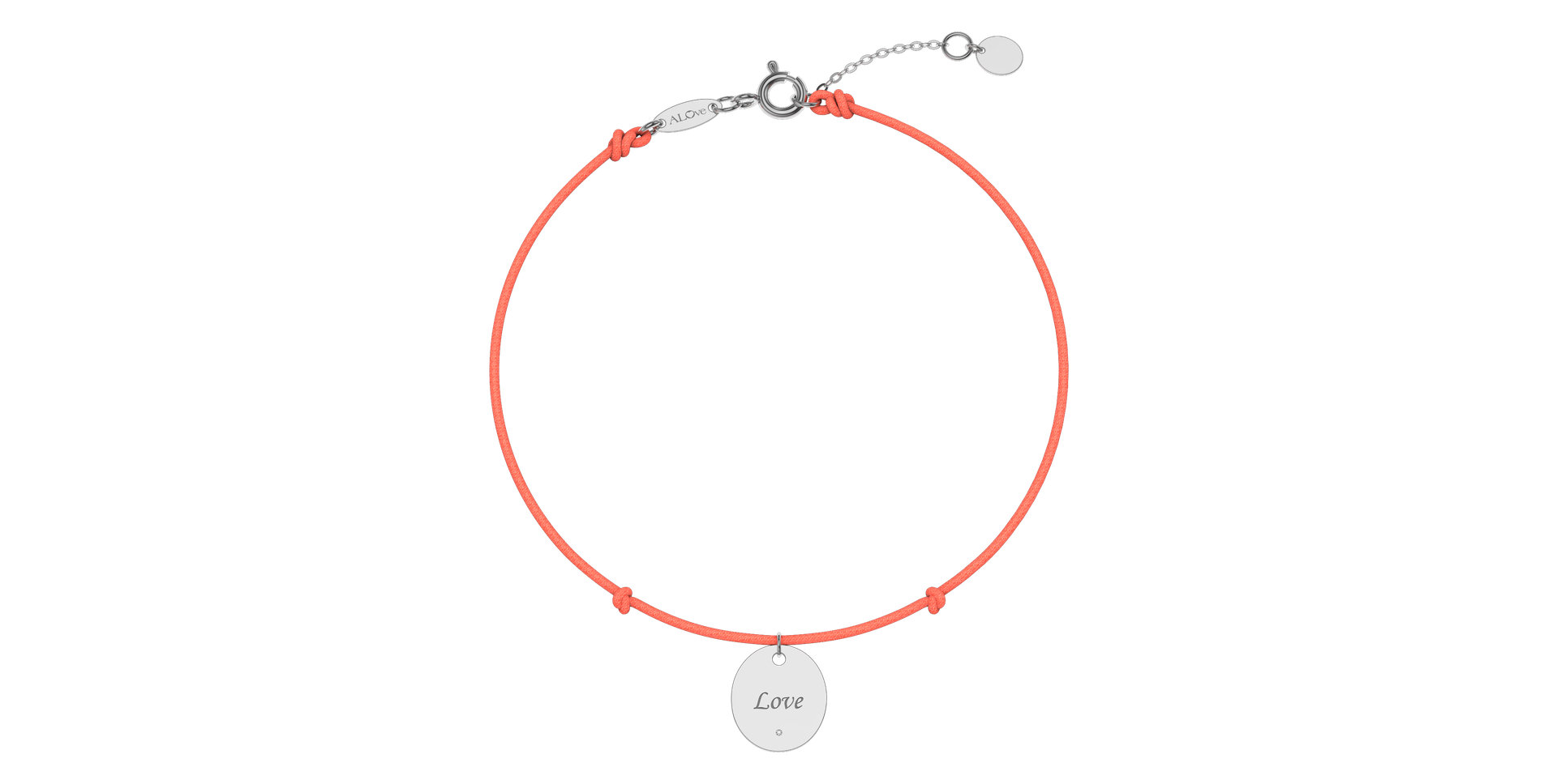 Diamond bracelet with cord Secret Love