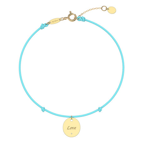 Diamond bracelet with cord Secret Love