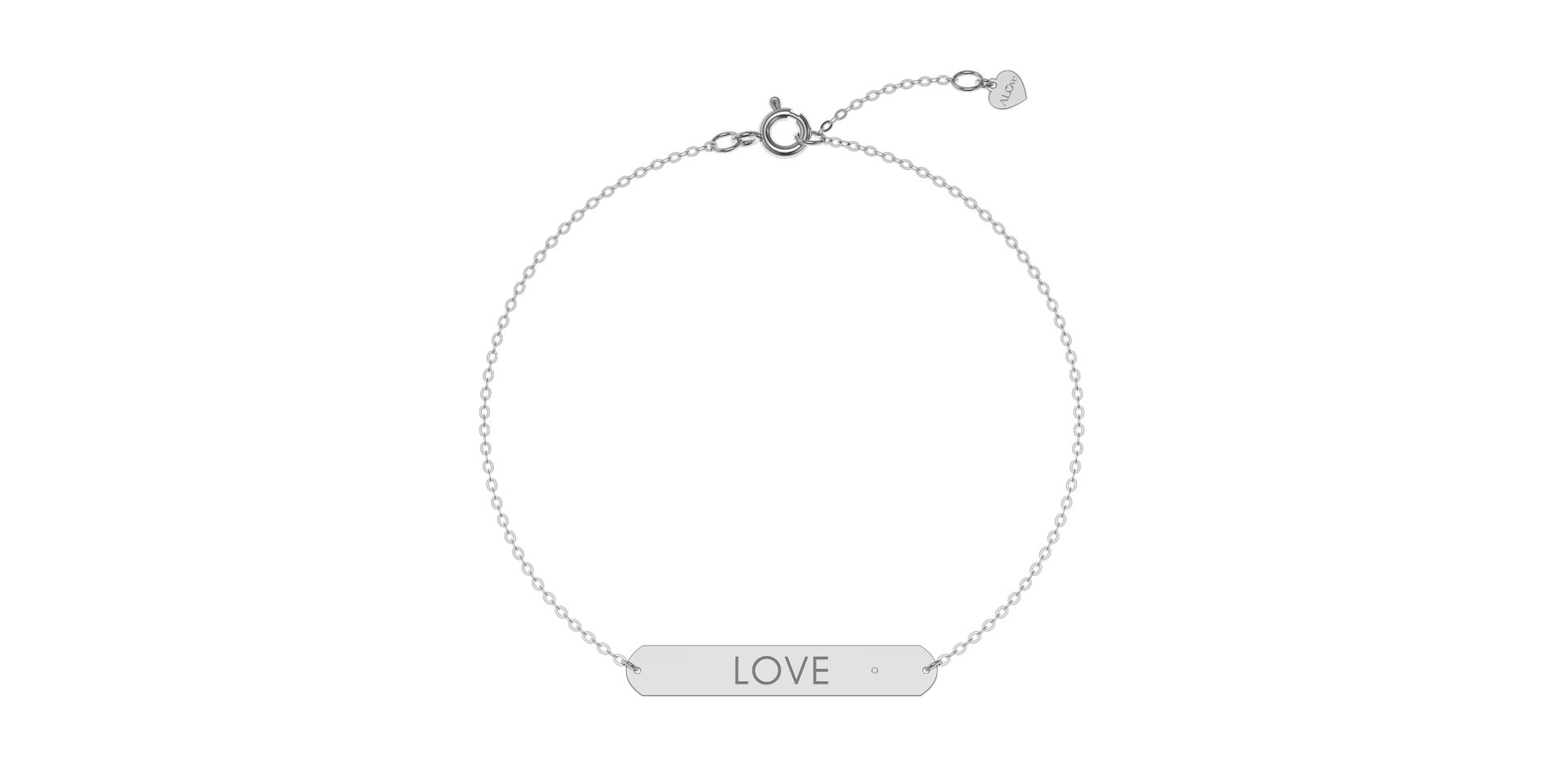 Diamond bracelet Love Military
