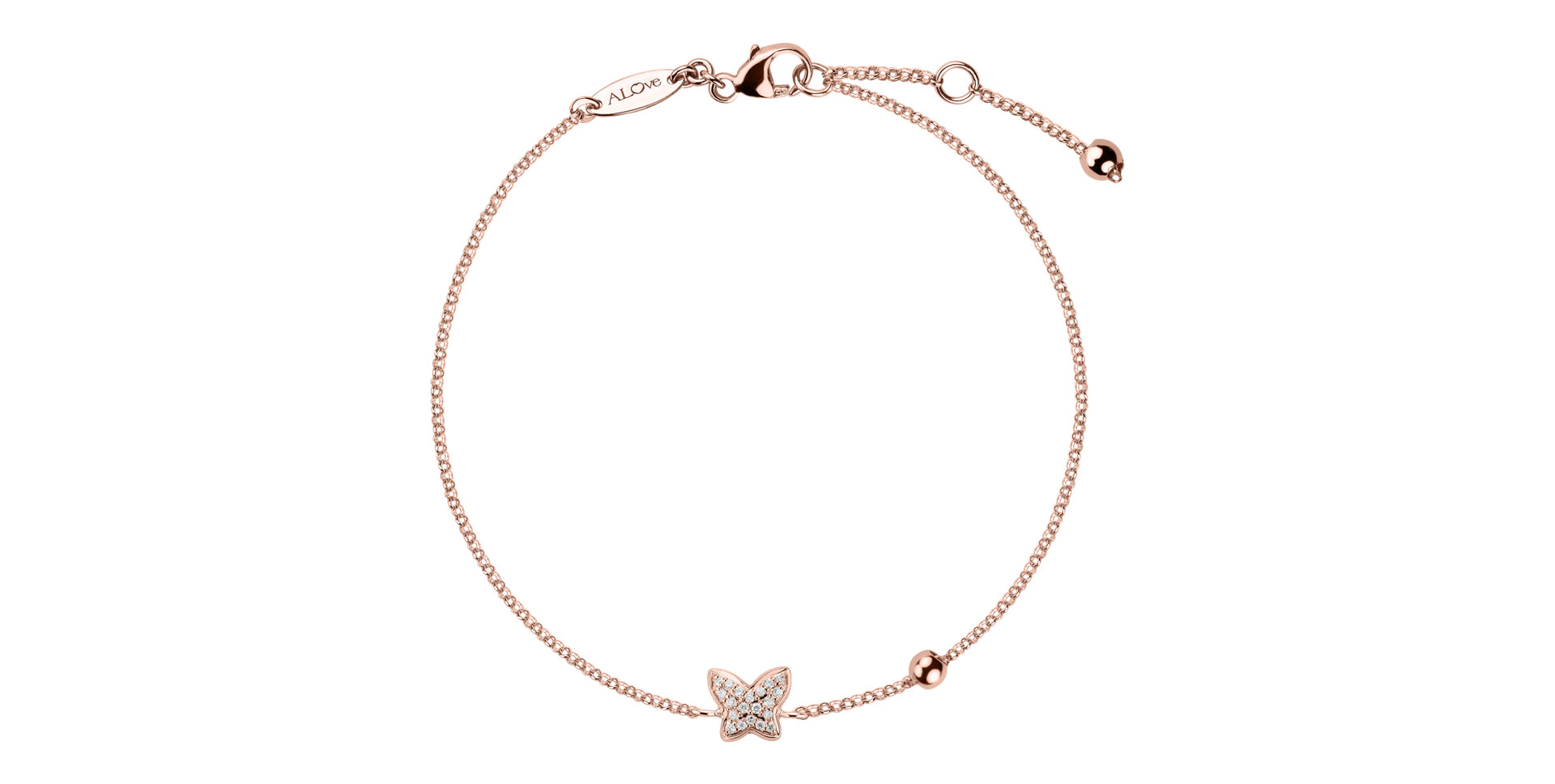 Diamond bracelet My Butterfly