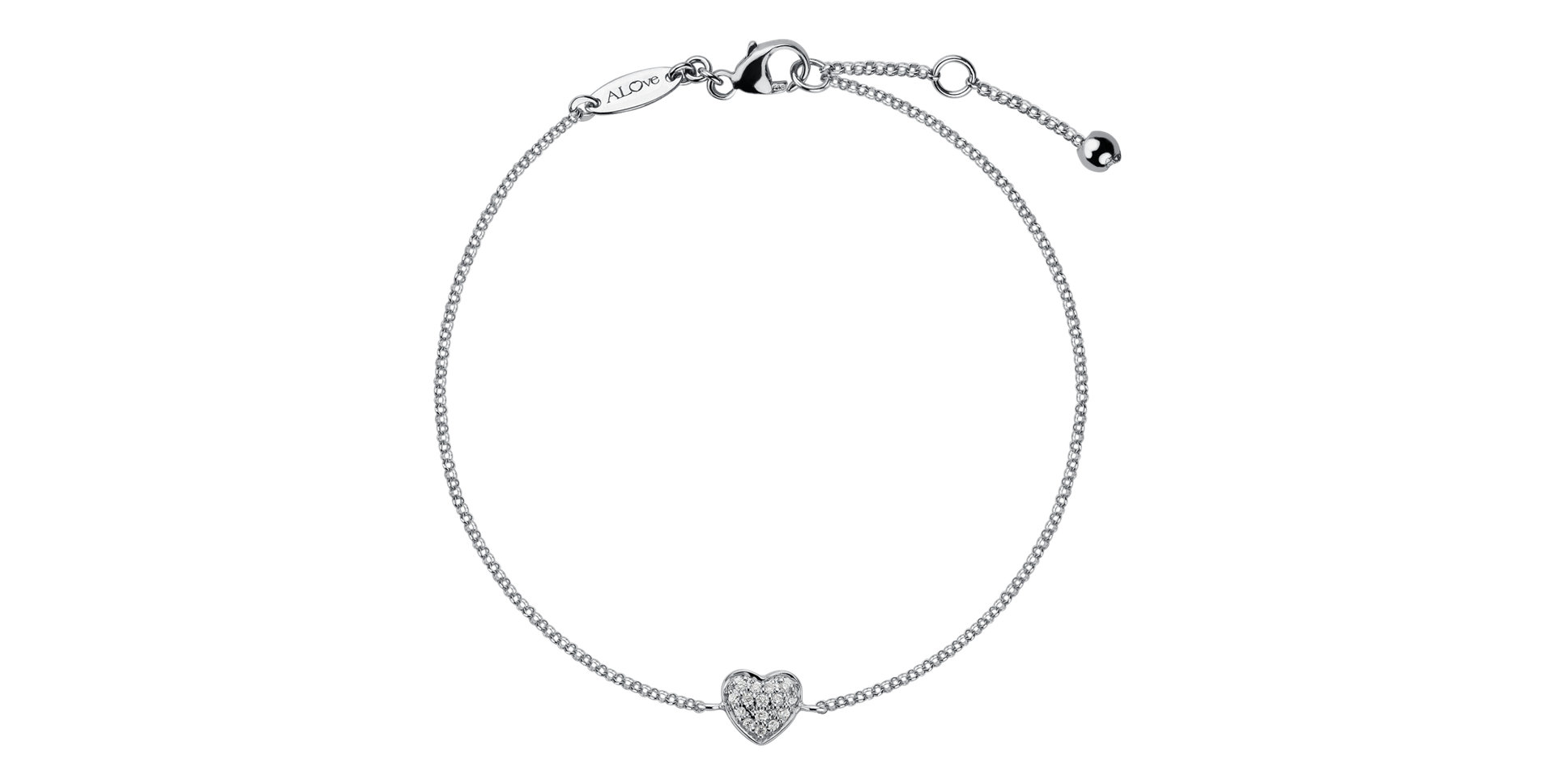 Diamond bracelet Little Heart