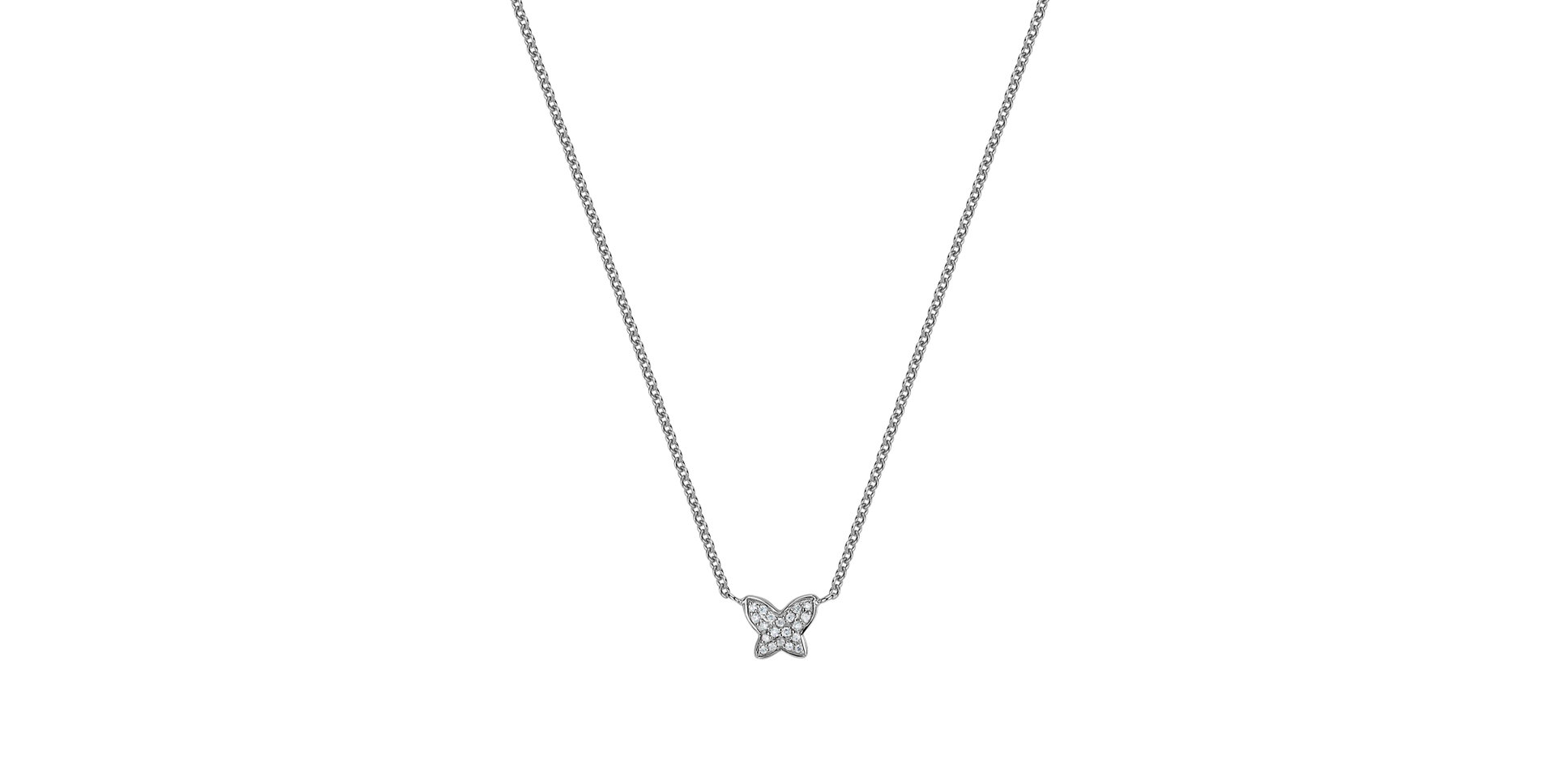Diamond necklace Magic Butterfly