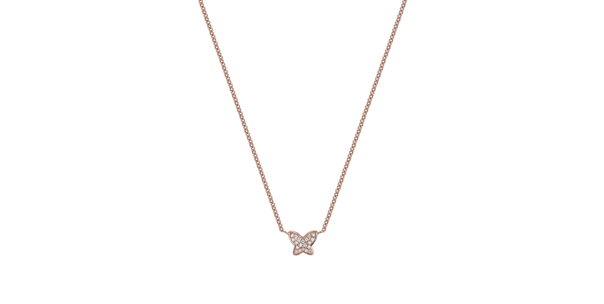 Diamond necklace Magic Butterfly