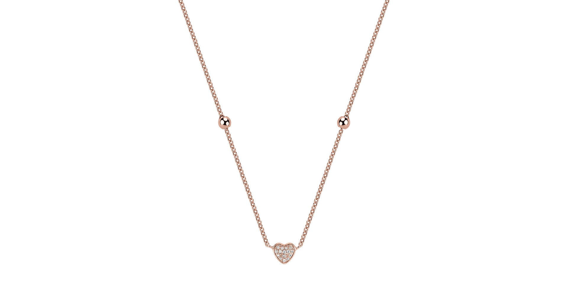 Diamond necklace Tender Heart