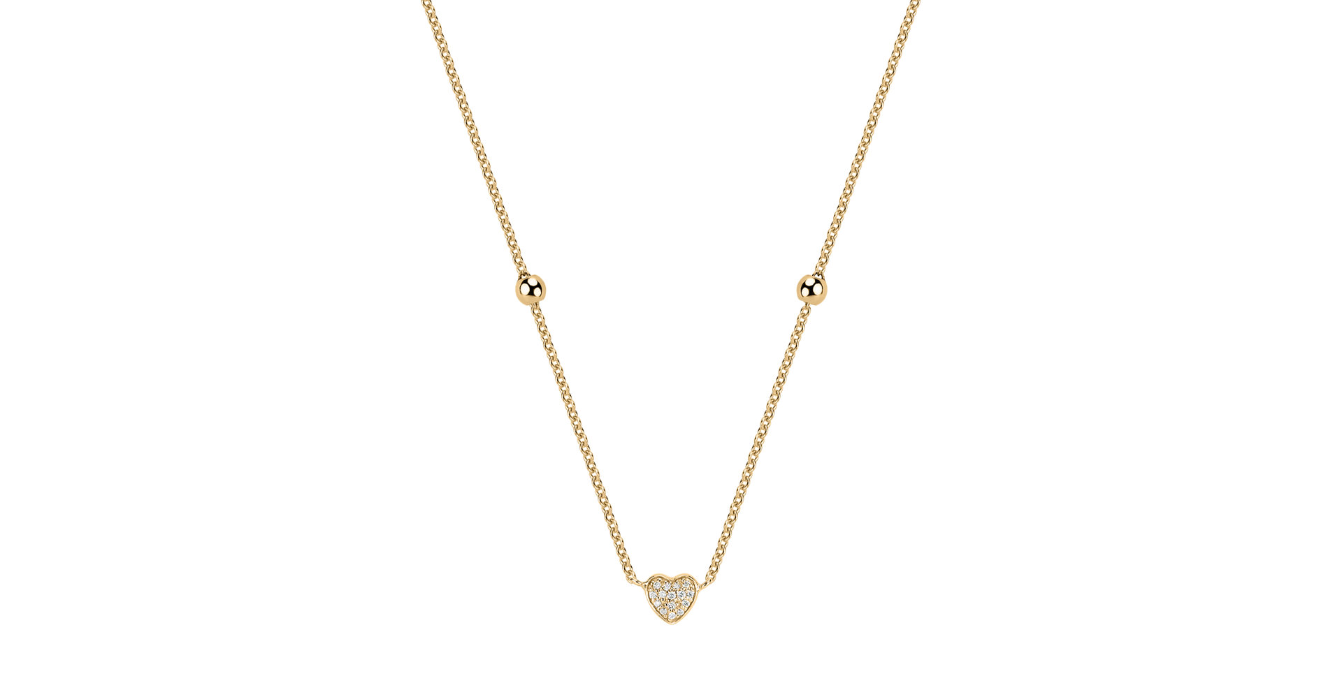 Diamond necklace Tender Heart