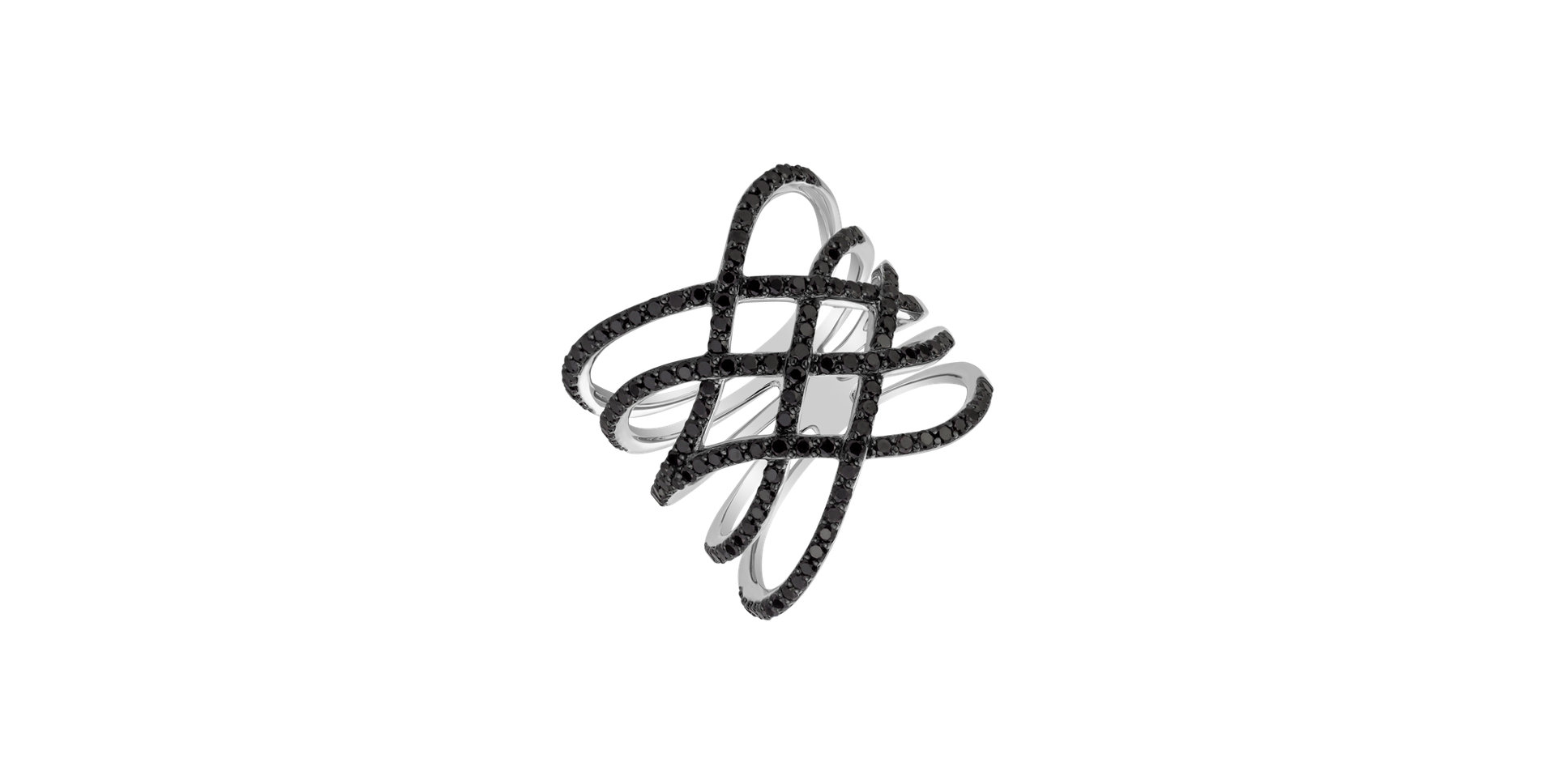 Ring with black diamonds Starshine Highness