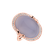 Diamond ring with Chalcedony Lilac Shade3