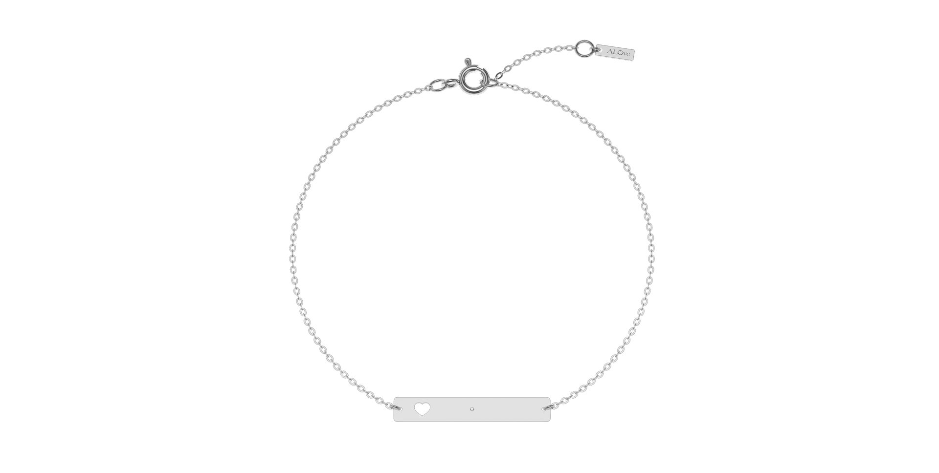 Diamond bracelet Message Love