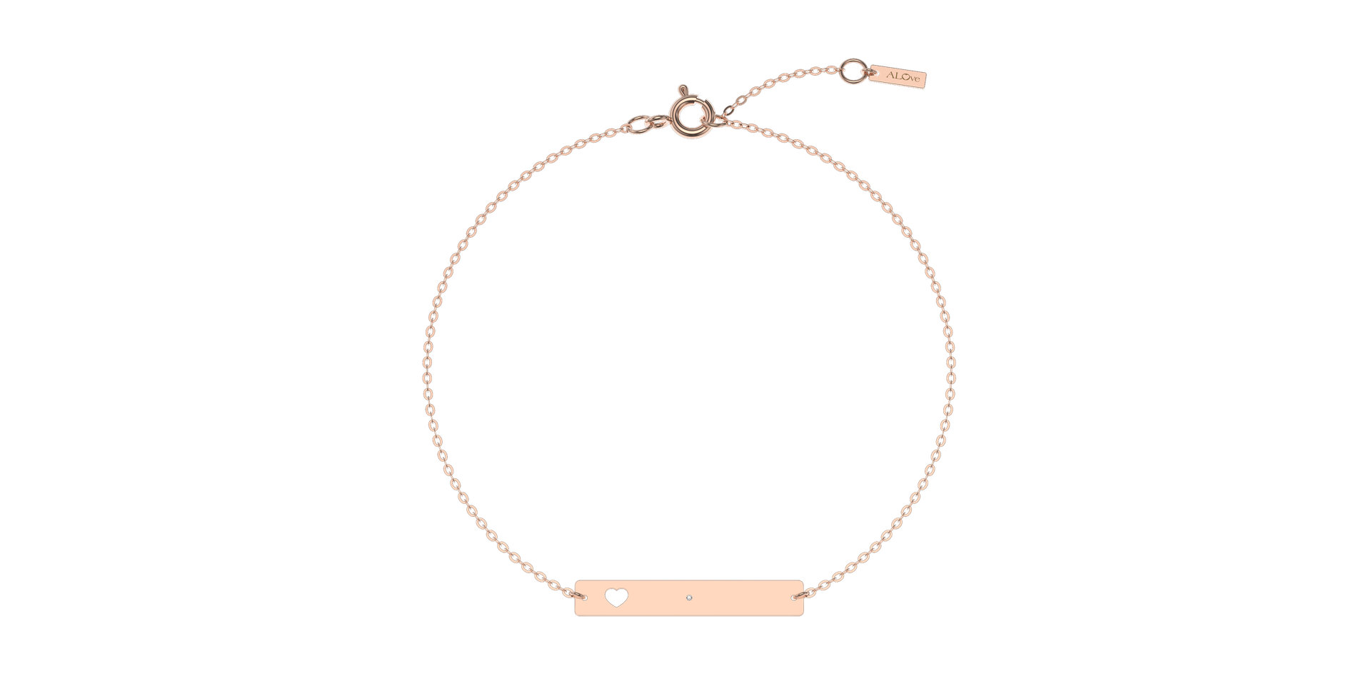 Diamond bracelet Message Love