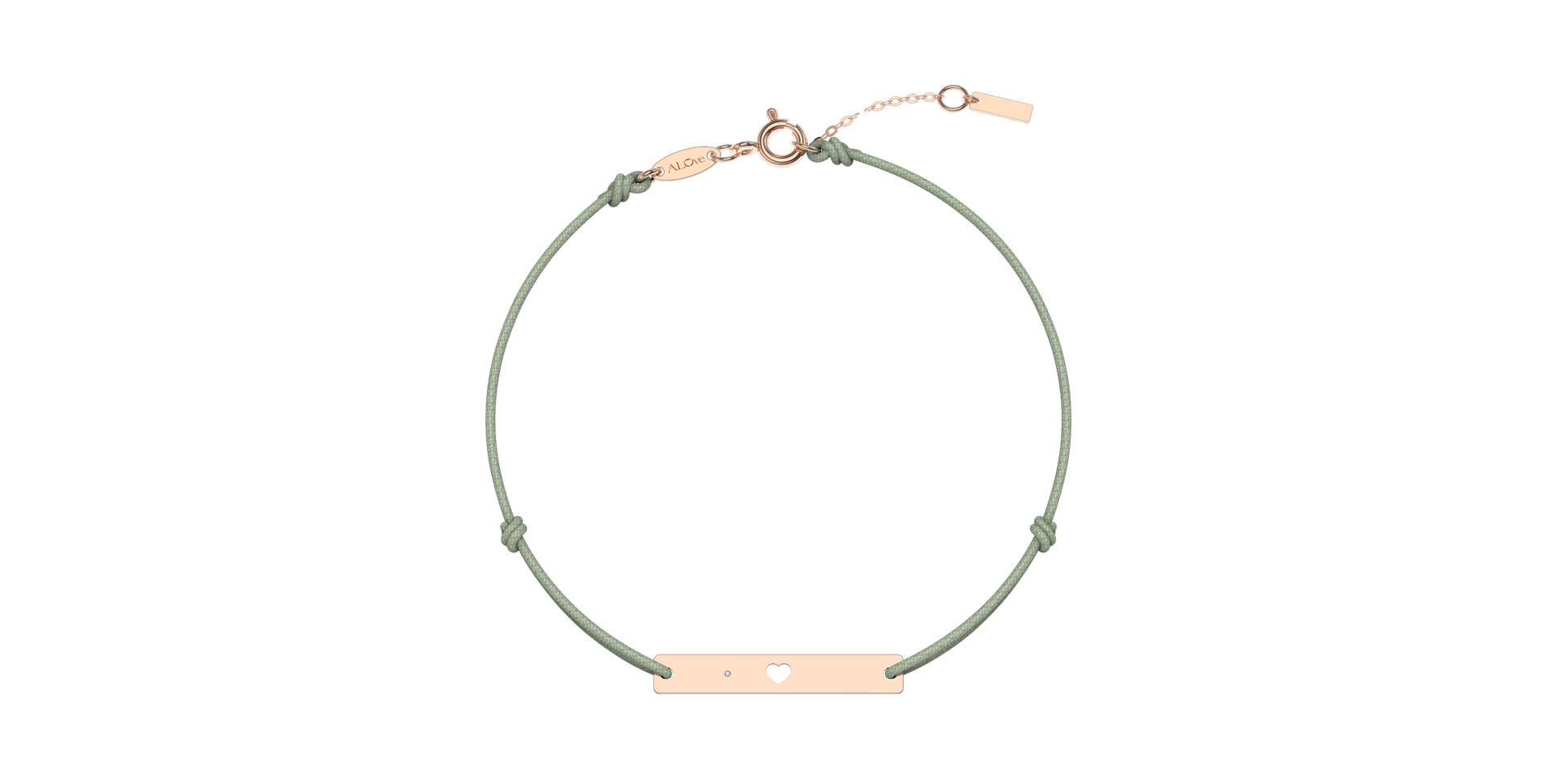 Diamond bracelet Heart Stamp